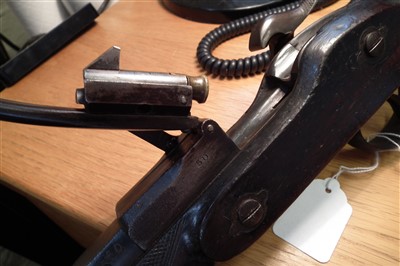 Lot 37 - Westley Richards Monkey Tail converted to centre fire