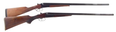 Lot 63 - Baikal 12 bore side by side shotgun, and a Spanish 12 bore shotgun