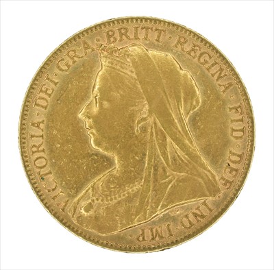 Lot 106 - Queen Victoria, Sovereign, 1899, London Mint.