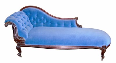 Lot 506 - Victorian Chaise longue.