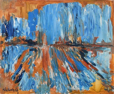 Lot 366 - J. L. Isherwood, "Leyland Ploughed Field", oil.