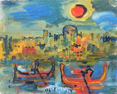 Lot 363 - J. L. Isherwood, "Malta", oil.