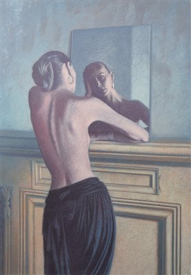 Lot 315 - Willi Kissmer, "In Front of the Mirror", acrylic.