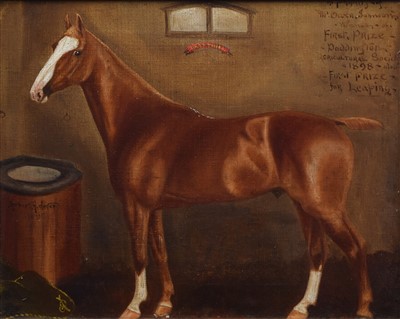 Lot 457 - Herbert St. John Jones, "Hard Time", oil.