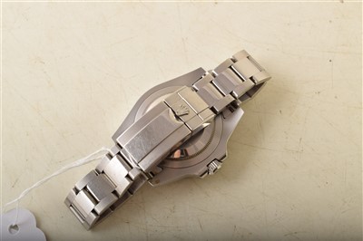 Lot 142 - A Gent's Rolex Oyster Perpetual date GMT-Master-II steel bracelet watch.