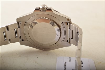 Lot 142 - A Gent's Rolex Oyster Perpetual date GMT-Master-II steel bracelet watch.