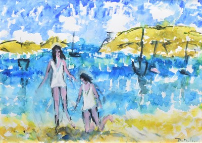 Lot 499 - Brian Dobson, "San Tropez", watercolour.