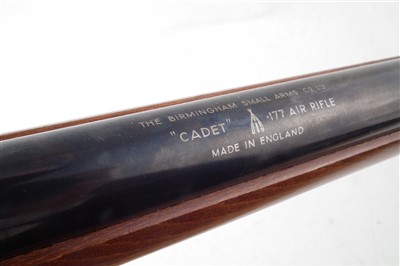 Lot 157 - BSA Cadet . 177 air rifle with case