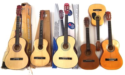 Lot 51 - Six nylon strung guitars
