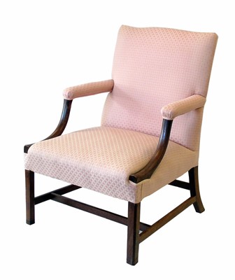 Lot 294 - Early 19th century mahogany framed Gainsborough chair.
