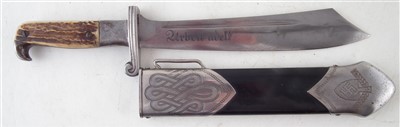 Lot 158 - German WWII Third Reich Rad dagger.
