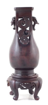 Lot 267 - Chinese bronze vase