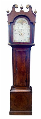 Lot 476 - William Lettey, Dunster, long case clock.