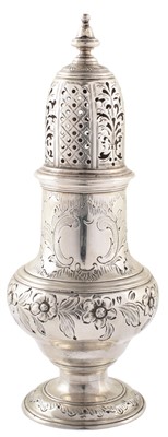 Lot 67 - Georgian silver sugar sifter.