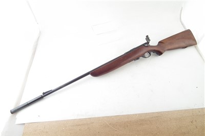 Lot 51 - Mossberg .22 bolt action rifle with moderator serial number 4946
