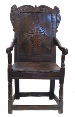 Lot 499 - Early 18th century joint chair.