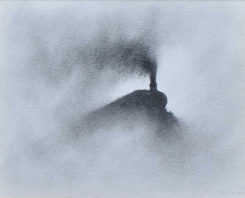 Lot 435 - Trevor Grimshaw, "Train", graphite.