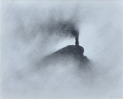 Lot 435 - Trevor Grimshaw, "Train", graphite.