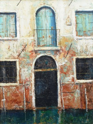 Lot 298 - Francis Kelly, "Porta, Venice", oil.