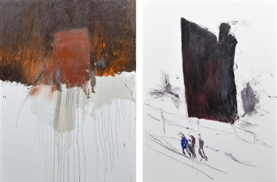 Lot 484 - William Turner, Urban landscapes (unfinished), oil (2).