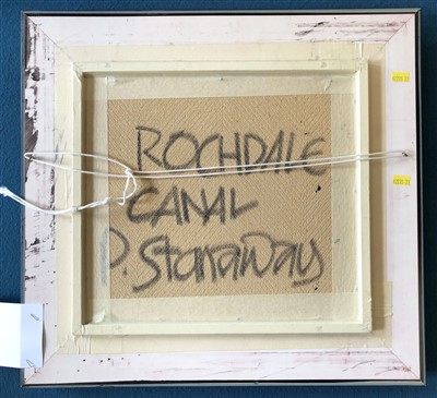 Lot 380 - Peter Stanaway, "Rochdale Canal", acrylic.