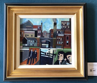 Lot 380 - Peter Stanaway, "Rochdale Canal", acrylic.