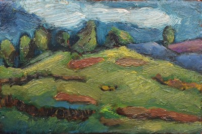 Lot 320 - Constantine Sterio, "Small Landscape", oil.