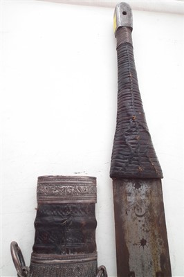 Lot 119 - Omani Kattara sword and scabbard.