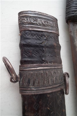 Lot 119 - Omani Kattara sword and scabbard.