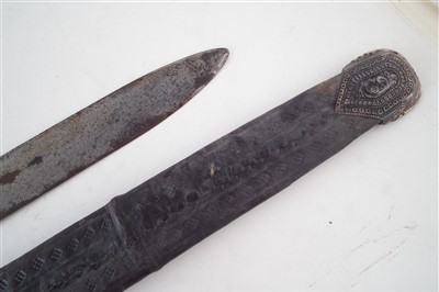 Lot 119 - Omani Kattara sword and scabbard.