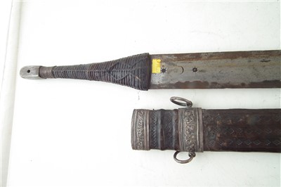 Lot 119 - Omani Kattara sword and scabbard.