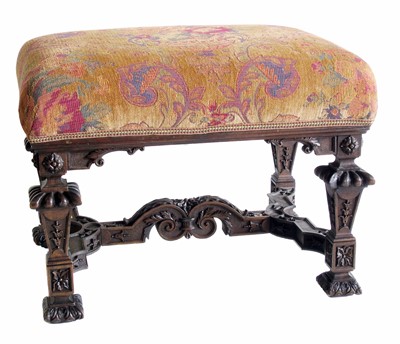 Lot 504 - 19th century French stool.