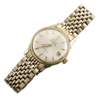 Lot 141 - A Gent's vintage Omega Constellation two colour wristwatch.