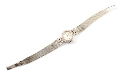 Lot 293 - A 1960s ladies 18ct gold diamond Vertex Revue cocktail watch
