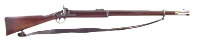 Lot 30 - Enfield pattern 1856 Percussion Sergeant's two band .577 rifle