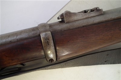 Lot 30 - Enfield pattern 1856 Percussion Sergeant's two band .577 rifle