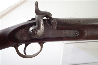 Lot 30 - Enfield pattern 1856 Percussion Sergeant's two band .577 rifle