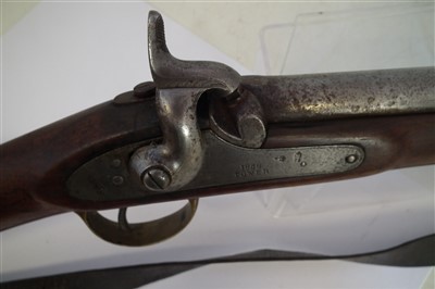 Lot 30 - Enfield pattern 1856 Percussion Sergeant's two band .577 rifle