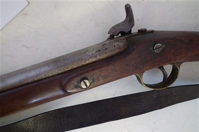 Lot 30 - Enfield pattern 1856 Percussion Sergeant's two band .577 rifle