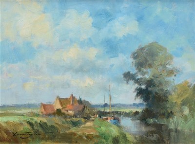 Lot 389 - Ivan Taylor, "Weaver View", oil.