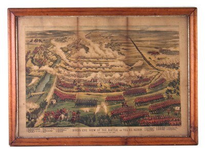 Lot 227 - Victorian print after G W Bacon 'Birds Eye View of the Battle of Tel-el-kebir'