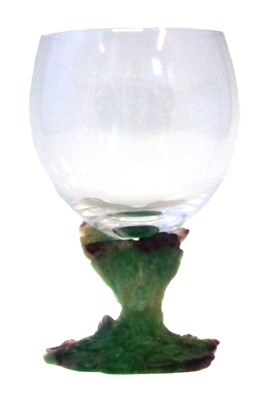 Lot 210 - Daum Pate de verre wine glass (1).