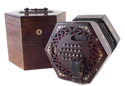 Lot 33 - Wheatstone Concertina