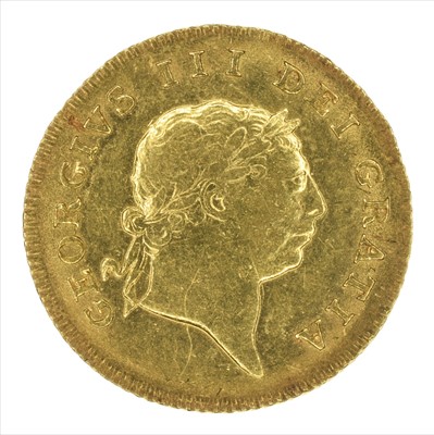Lot 72 - King George III, Half-Guinea, 1806.