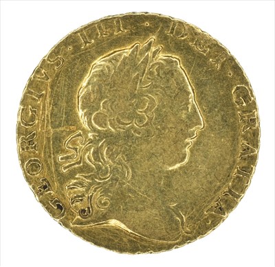 Lot 105 - King George III, Quarter-Guinea, 1762.