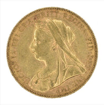 Lot 110 - Queen Victoria, Sovereign, 1900, Melbourne Mint.