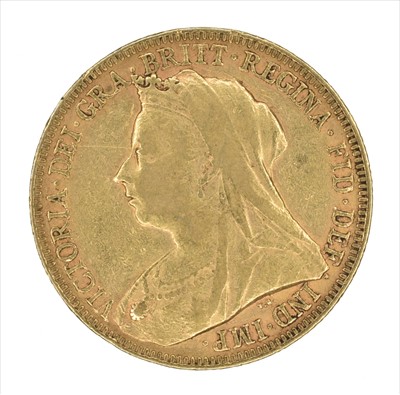 Lot 92 - Queen Victoria, Sovereign, 1893, London Mint.