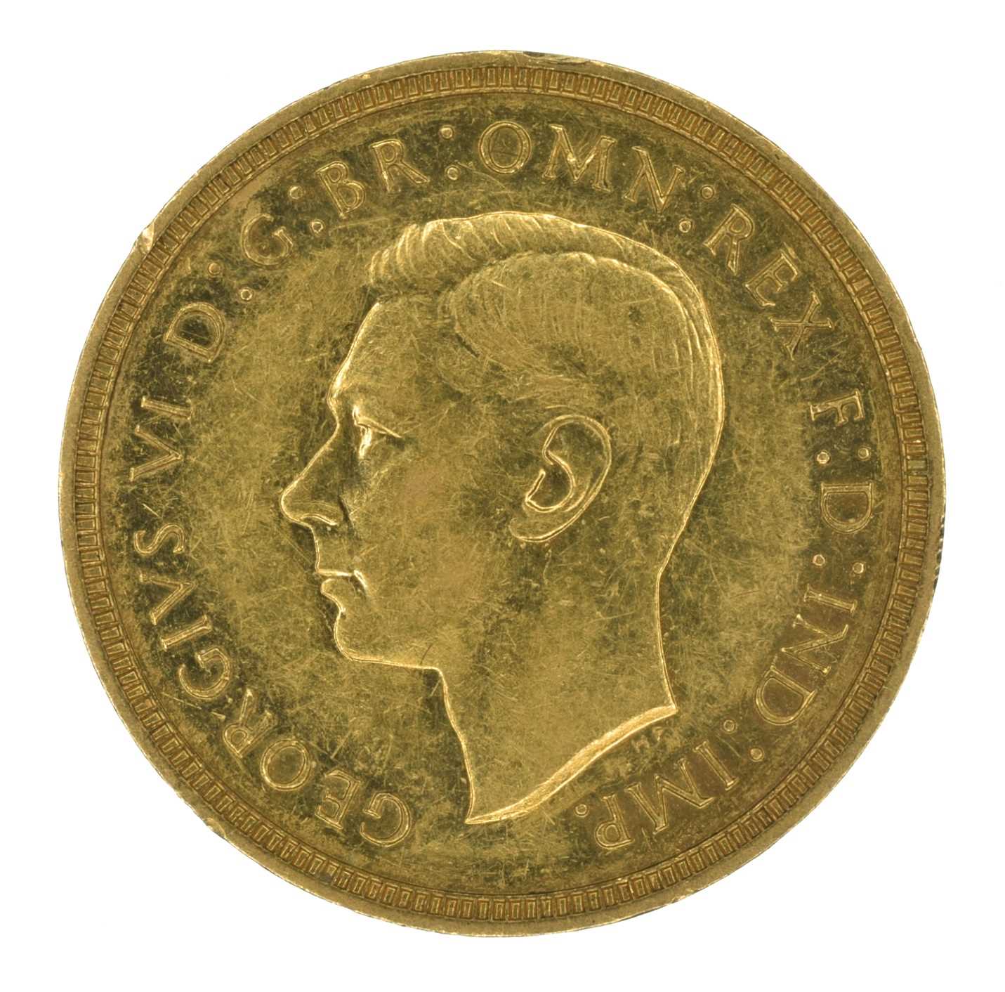 Lot 77 - King George VI, Sovereign, 1937.