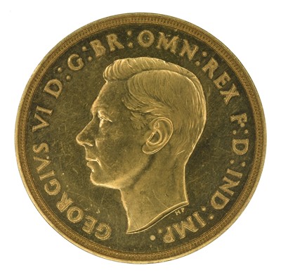 Lot 79 - King George VI, Two Pounds, 1937, plain edge proof.