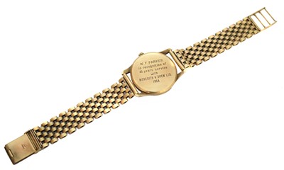 Lot 298 - A 1960s 9ct gold Record wristwatch